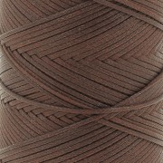 Filo di poliestere cerato - Slam Cord per micro macramè 1 mm - Cacao x100m
