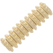 Perline rotonde con palline 7 mm - dorato con oro fino x10