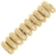 Perline tonde lisce 5 mm -Dorato con oro fino x10