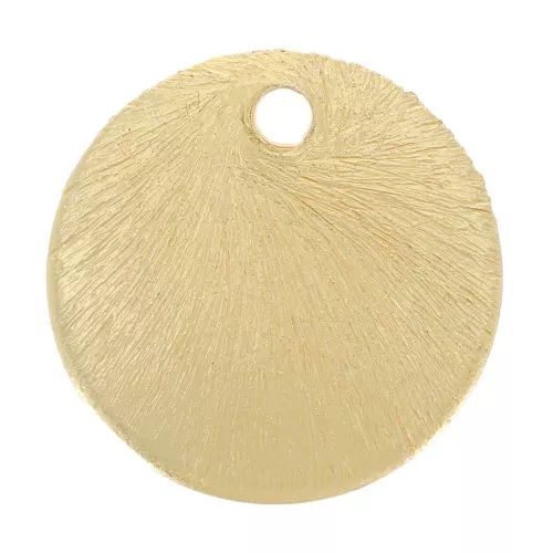 Zecchini rotondi effetto spazzolato 8 mm -Dorato x5g circa 15 pezzi