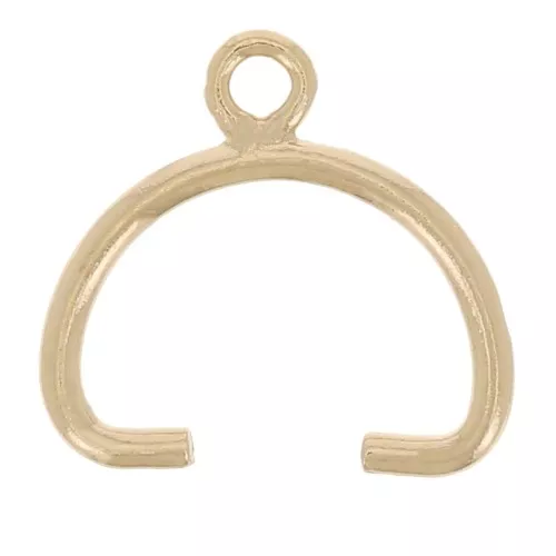 Gancio per pendente - Chiusura da 8 mm - Gold filled x1