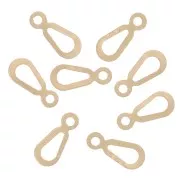 Ganci ovali 7x3 mm - Gold filled x10