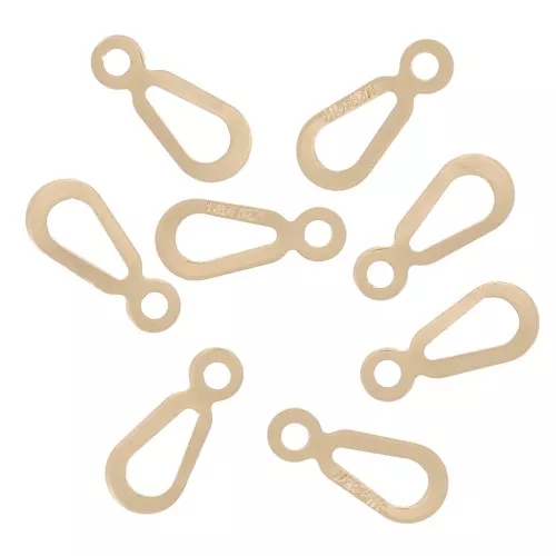 Ganci ovali 7x3 mm - Gold filled x10