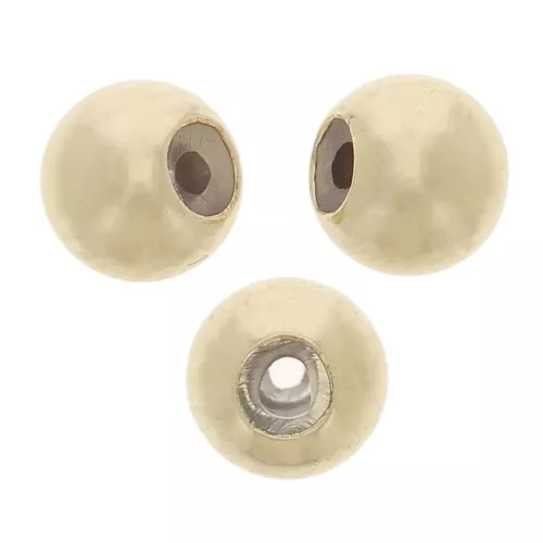 Perline stopper 4 mm con foro da 1,5 mm - Gold filled x20