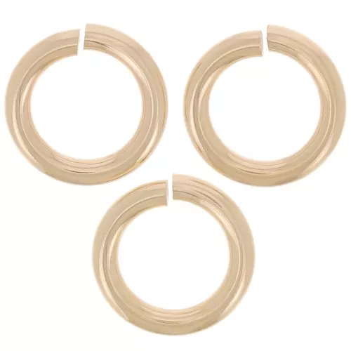 Anelli aperti 6x1 mm -Gold filled x100