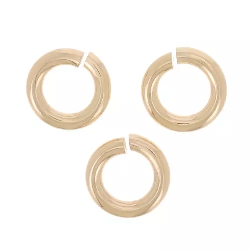 Anelli aperti 4x0,8 mm - Gold filled x100