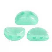 Perle in vetro Kos® par Puca® 6x3mm Green Aqua Opal x10g