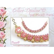 Perle in vetro Kos® par Puca® 6x3mm Light Rose Opal x10g