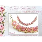 Perle in vetro Kos® par Puca® 6x3mm Light Rose Opal x10g