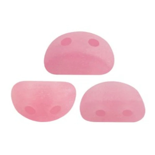 Perle in vetro Kos® par Puca® 6x3mm Light Rose Opal Mat x10g