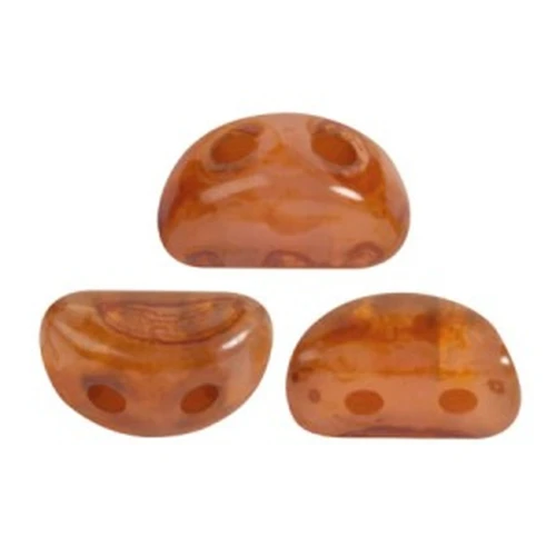 Perle in vetro Kos® par Puca® 6x3mm Light Rose Opal Travertin x10g