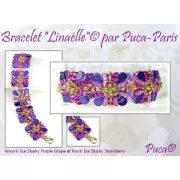 Perle in vetro Kos® par Puca® 6x3mm Light Rose Opal Travertin x10g