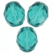 Olive Briolettes PureCrystal 5044 perle olive 5x4 mm - Bleu zircon x10