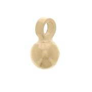 Ciondolo a sfera da 3 mm - placcato oro 3 micron x1|raw }}