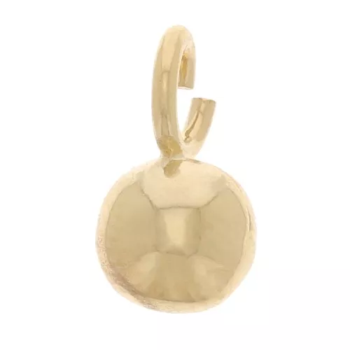 Mini ciondolo sfera da 4 mm con anello aperto - placcato oro 3 micron x1