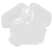 40 mm fiore in resina trasparente - Cristallo x1