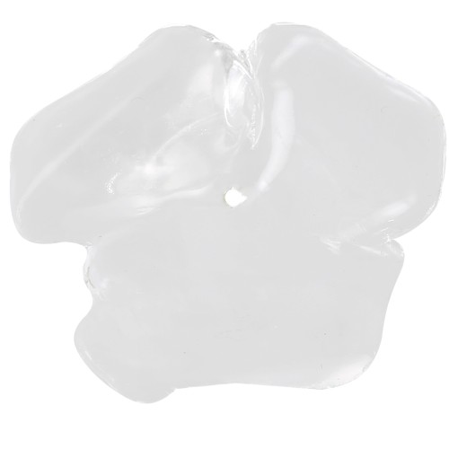 40 mm fiore in resina trasparente - Cristallo x1