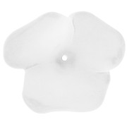 Perla fiore in resina trasparente da 40 mm - Tappetino di cristallo x1