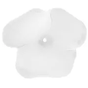 Perla fiore in resina trasparente da 40 mm - Tappetino di cristallo x1