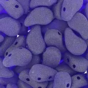 Perline in vetro 2 fori Paisley Duo 9x5.5 mm Cobalt Mat x10g