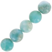 Perla rotonda 10 mm - Larimar x1|raw }}