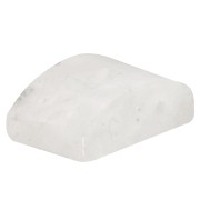 Perlina a 2 fori in pietra semipreziosa 12x8 mm - Pietra di luna x1