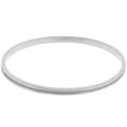 Bracciale 4x65 mm per Delica 15/0 - 1 fila 1,5 mm - Argentato x1|raw }}