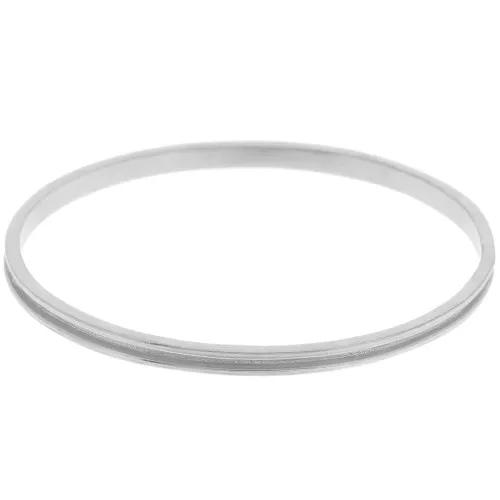 Bracciale 4x65 mm per Delica 15/0 - 1 fila 1,5 mm - Argentato x1