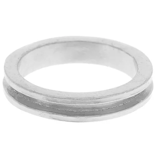 Anello per tessere Delica 15/0 - 1 fila 1,5 mm - Misura 47 - Argento x1