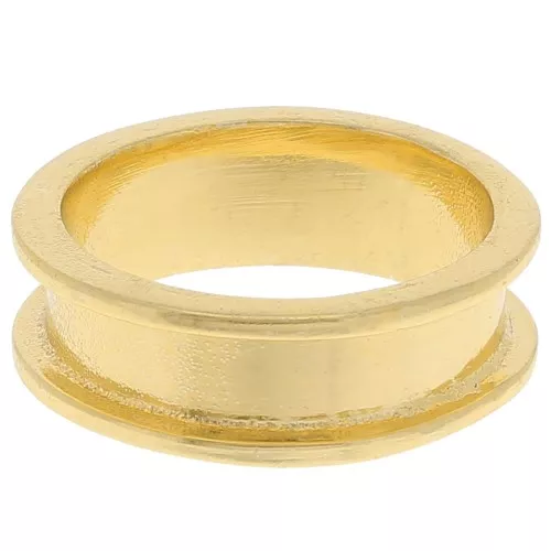 Anello per tessitura Delica 11/0 - 2 file 3,8 mm - Misura 55 - Dorato x1