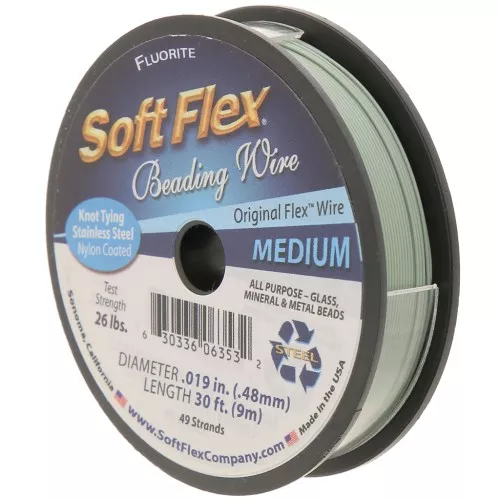 Cavetto 49 fili 0,48 mm - Soft Flex Medium - Verde muschio x9m