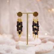 Perle sfaccettate rotonde - rotonde appiattite 4x3,5 mm - Bordeaux x40cm