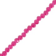 Perline sfaccettate rotonde - tonde appiattite 4x3.5 mm - Plum x41cm|raw }}