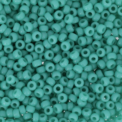 Rocaille Miyuki 11/0 412 - Opaque Turquoise Green confezione da 100g