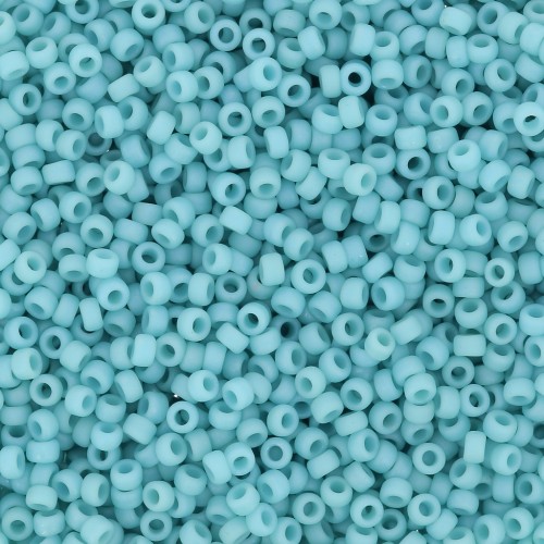 Rocaille Miyuki 15/0 2029 - Opaque Turquoise Blue Luster Mat x8g