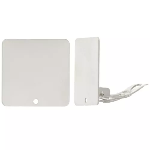 Clip per orecchie quadrate da 20 mm con un foro - Placcate argento x2