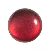 Cabochon di vetro di Puca® 18 mm Ice Slushy Cherry x1