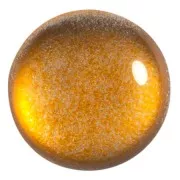 Cabochon rotondo in vetro di Puca® 25 mm - Ice Slushy Orange x1