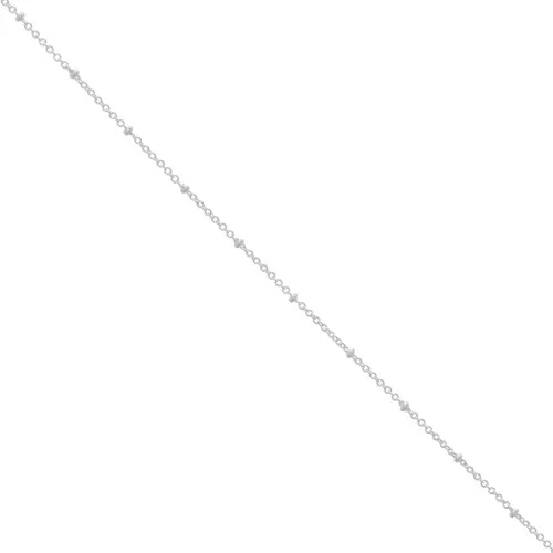 Catena a maglie Forzatina, perle appiattite alternate da 1,9 mm - Impiallacciatura fine Arg x50cm