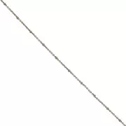 Catena a maglie Forzatina da 1,9 mm con perle appiattite - Bronzo x50cm