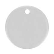 Zecchino rotondo10 mm - spessore 0,8 mm - Argento 925 mat x1