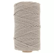 Rocchetto di cordoncino Macramè in cotone 2 mm - Lino x100m