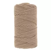 Sabbia - Bobine de cordon en coton pour macramé 2 mm - Sable foncé x100m Bobine de cordon en coton pour macramé 2 mm - Sable foncé x100m