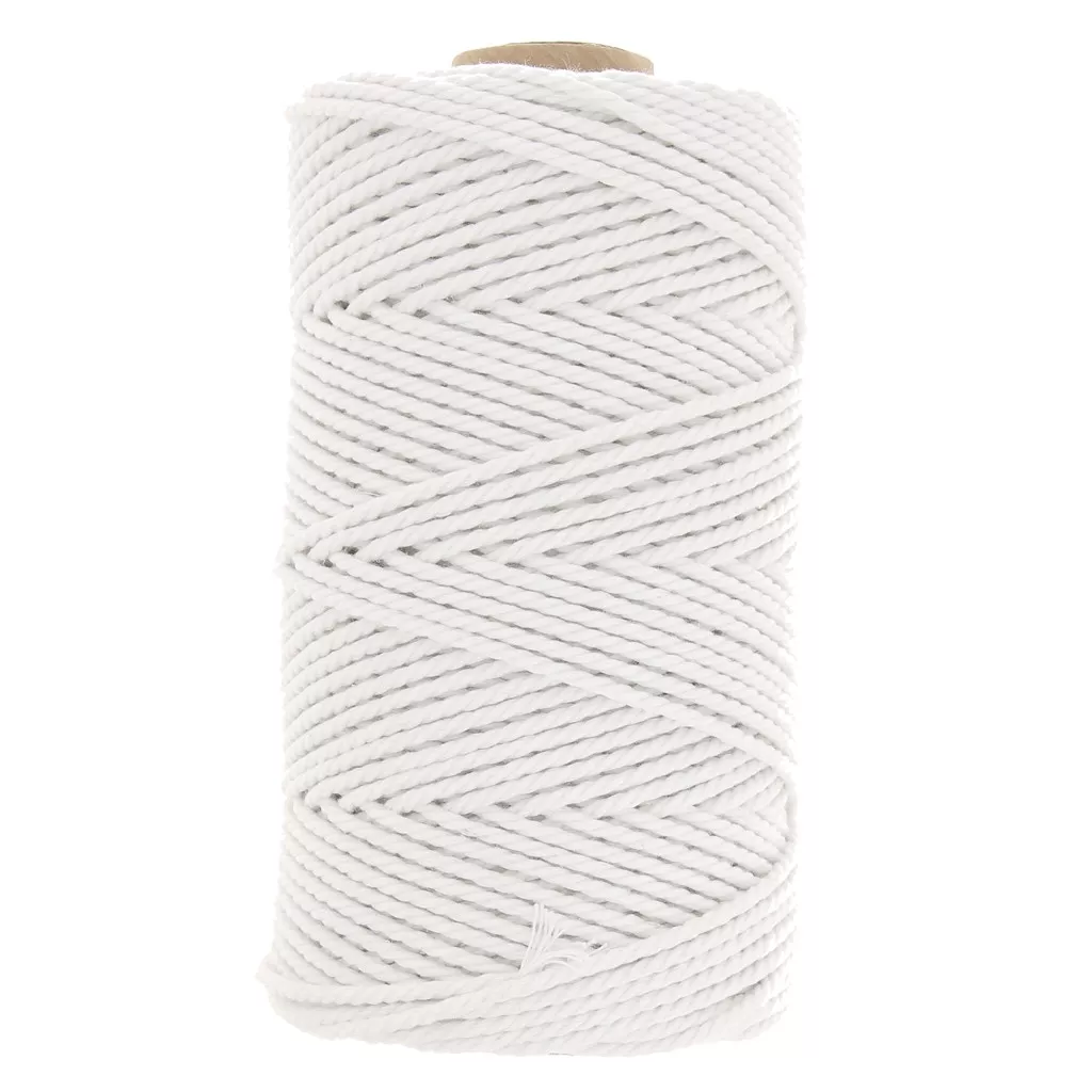 CaPiSo Cordone Di Cotone Naturale – 50 Metri, Larghezza 2 Mm, Perfetto Per Fai Da Te E Hobby - 2