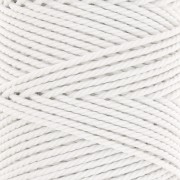 Rocchetto di filo di cotone per macramè 2 mm - Bianco x100 m