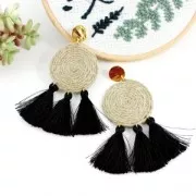 Bobina di filo di lino 2 mm - Naturale x200gr