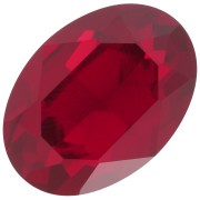 Cabochon ovale Aurora A4120 18x13 mm - Ruby x1|raw }}