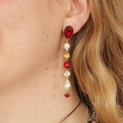 Cabochon rond Aurora A1088 6 mm - Burgundy x1