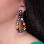 Cabochon tondo Aurora A1088 8 mm - Jet x1