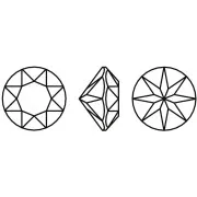 Cabochon tondo Aurora A1088 8 mm - Black Diamond x1